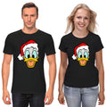 Donald Duck Christmas Short Sleeve White-Black Men's / Women's T Shirt F190
