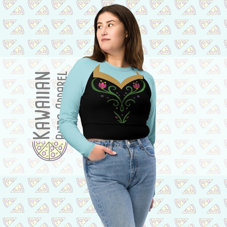 Women's Anna Inspired Recycled long-sleeve crop top