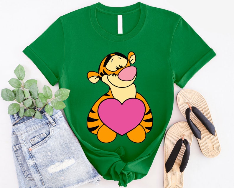 Winnie The Pooh Heart Valentine Shirt, Disney Winnie The Pooh Tigger Sweatshirt, Disneyland Trip Gift, Winnie The Pooh Valentine Shirt