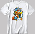 Donald Duck Holiday Short Sleeve White-Black Men's / Women's T Shirt N189