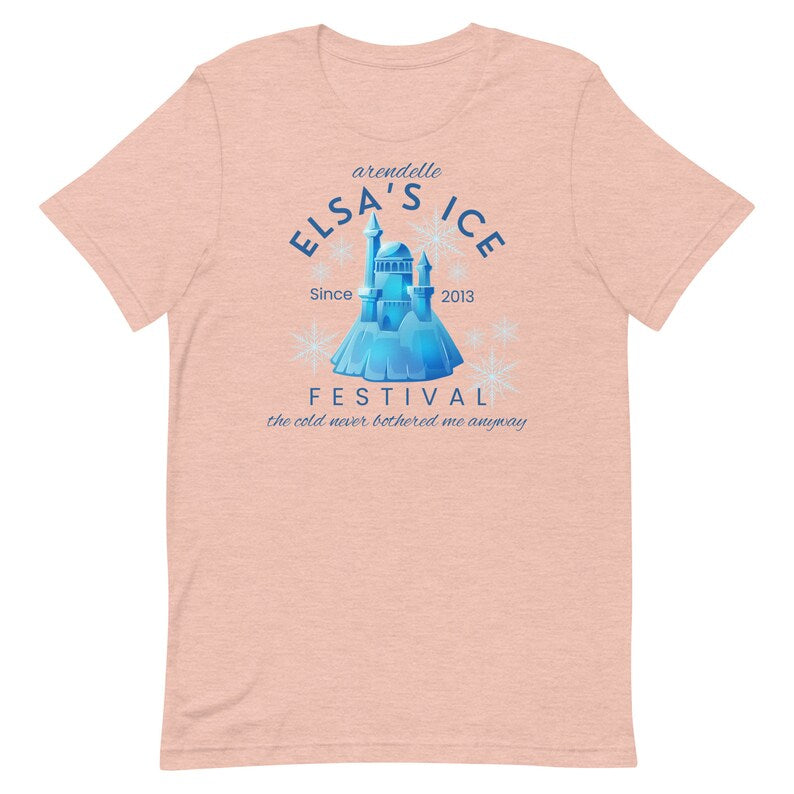 Elsa's Ice Festival T-Shirt, Subtle Frozen Disney Vacation Shirt