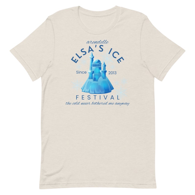 Elsa's Ice Festival T-Shirt, Subtle Frozen Disney Vacation Shirt