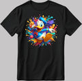 Donald Duck Short Sleeve White-Black Men's / Women's T Shirt C517