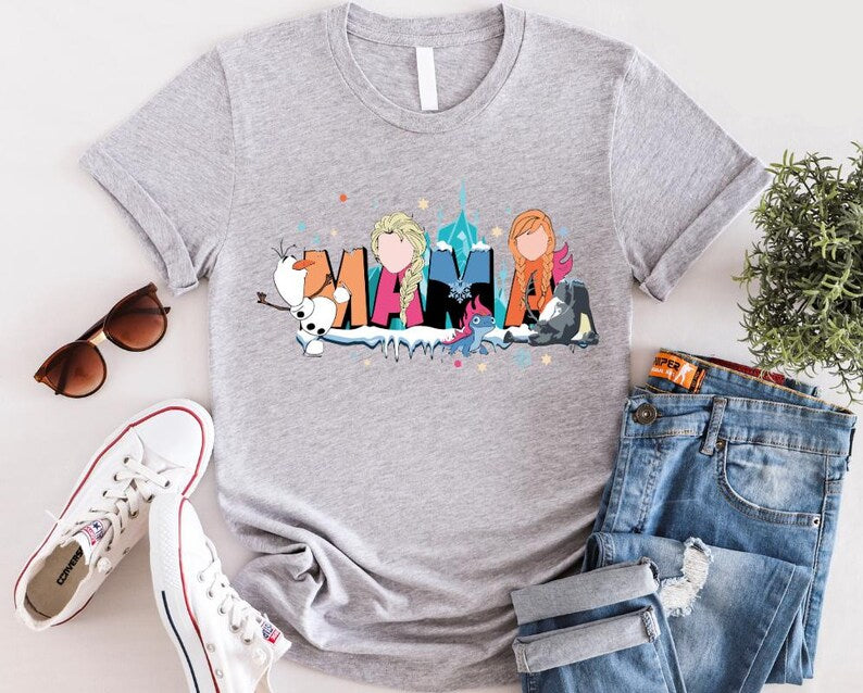 Disney Frozen Mama Shirt, Disney Frozen Elsa Shirt, Disney Frozen Anna Shirt, Disney Frozen Olaf Shirt, Disney Princess Shirt