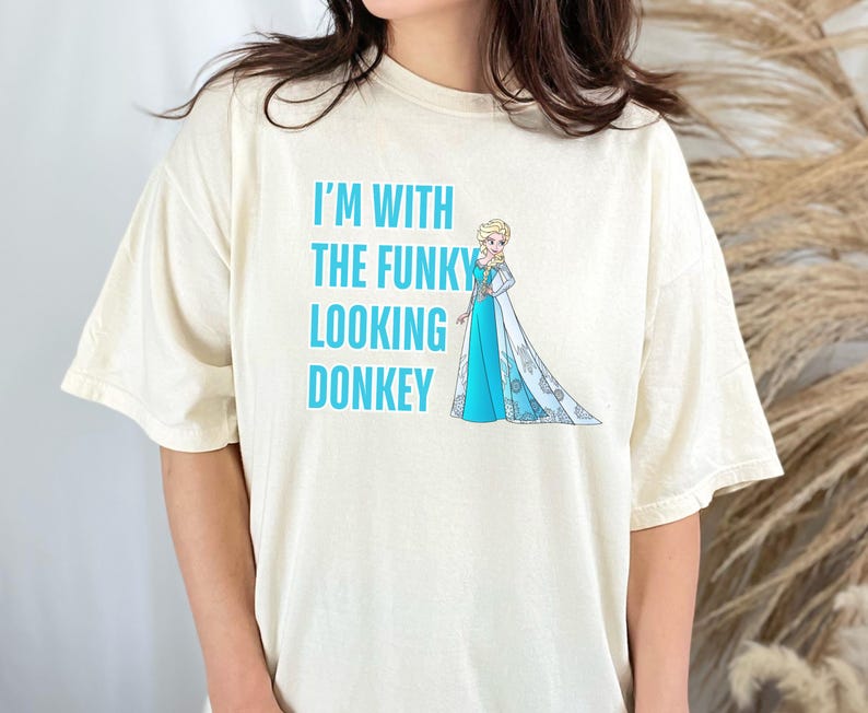I'm with the Funky Looking Donkey Frozen Family Matching Shirts