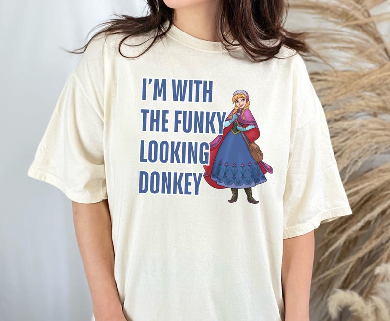I'm with the Funky Looking Donkey Frozen Family Matching Shirts
