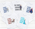 I'm with the Funky Looking Donkey Frozen Family Matching Shirts