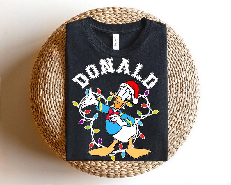 Donald  Christmas Light Shirt, Disney Christmas Lights Donald Duck Shirt, Christmas Disney Donald, Xmas Donald Shirt, Disney Donald Duck Tee