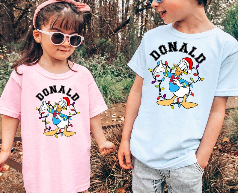 Donald  Christmas Light Shirt, Disney Christmas Lights Donald Duck Shirt, Christmas Disney Donald, Xmas Donald Shirt, Disney Donald Duck Tee