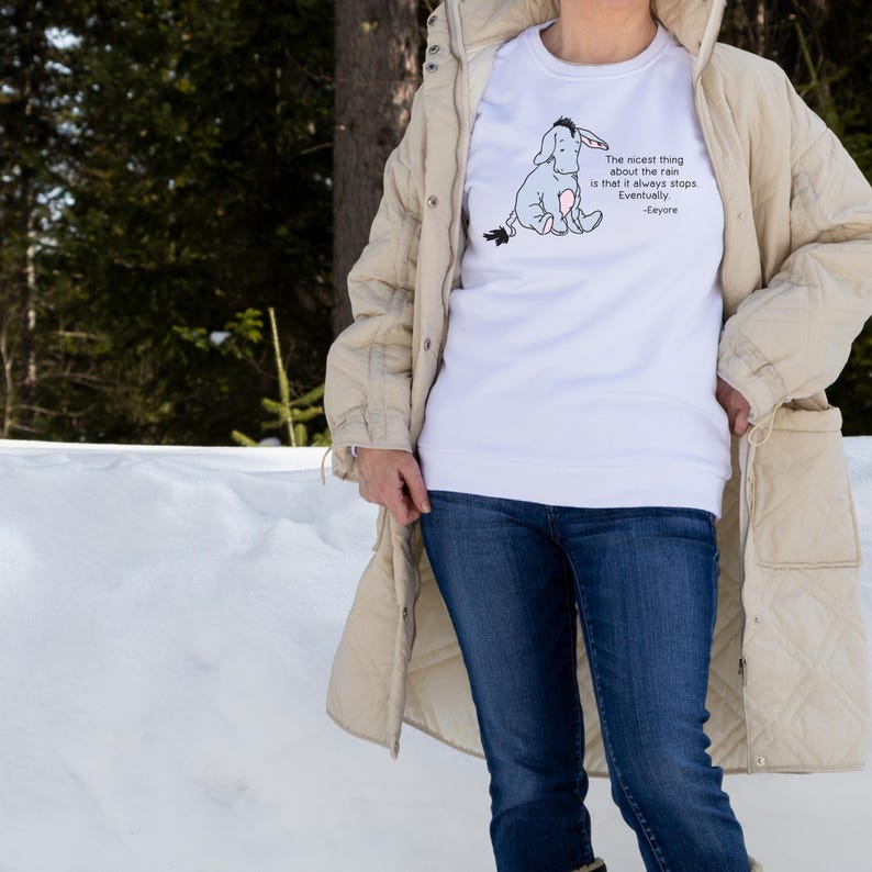 Vintage Eeyore Sweatshirt: Winnie the Pooh Book Lover Gift