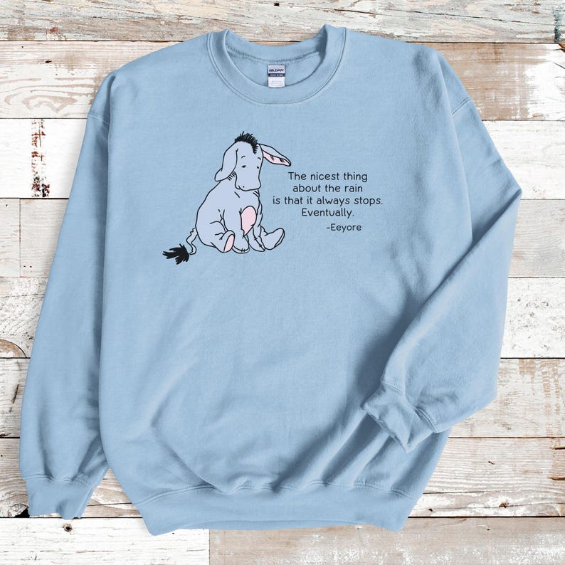Vintage Eeyore Sweatshirt: Winnie the Pooh Book Lover Gift