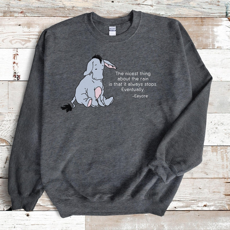 Vintage Eeyore Sweatshirt: Winnie the Pooh Book Lover Gift