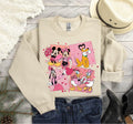 Disney Valentine Sweatshirt, Valentine Mickey And Minnie Daisy and Donald Duck Disney Lovers Sweatshirt Gift, Disney Trip Friends Sweatshirt