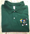 Donald Duck Golfing Embroidered Polo