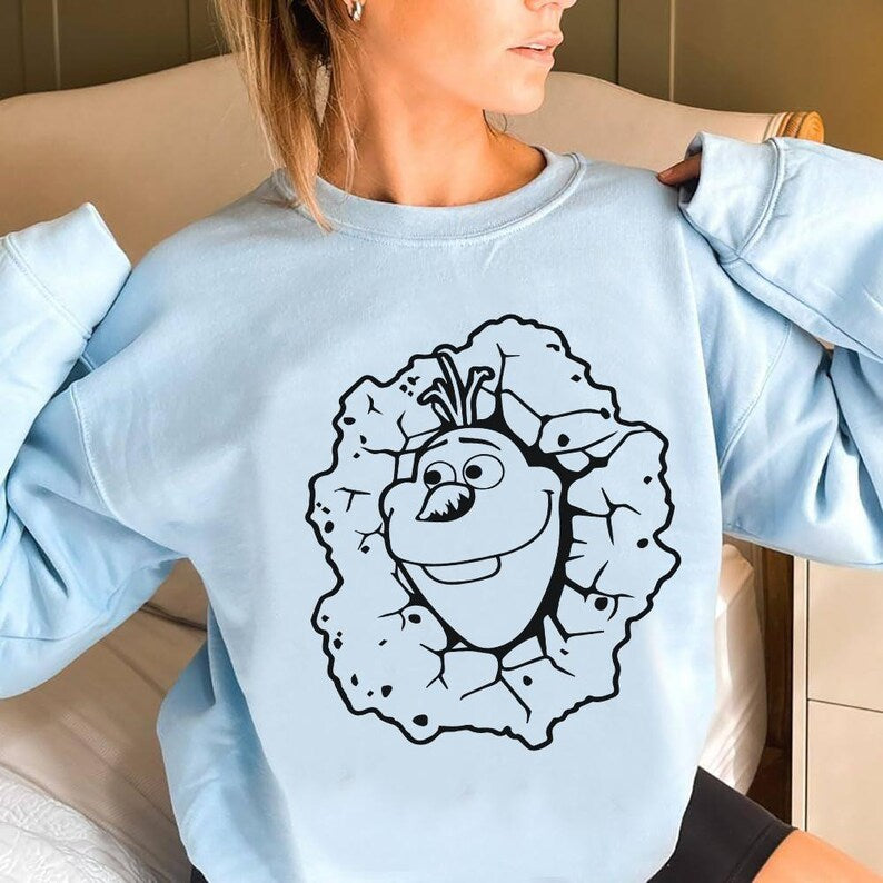 Frozen Olaf Shirt-frozen shirt,olaf tshirt,frozen sweatshirt,olaf sweatshirt,frozen hoodie,olaf hoodie,disney olaf shirt,disney frozen shirt