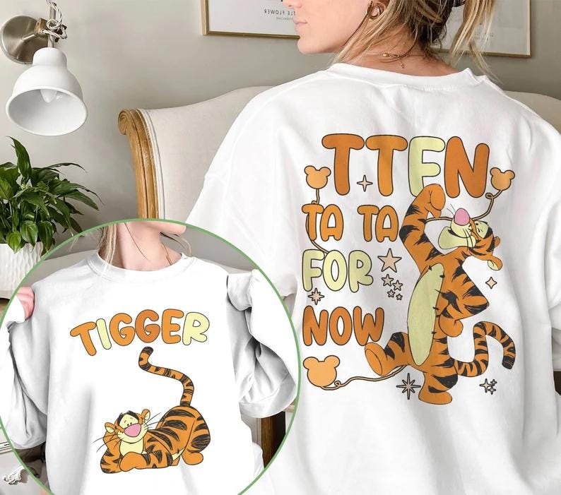 Disney Tigger 2 Side Shirt, Winnie the Pooh Tigger Shirt,Tigger Family Shirt,Pooh Friends Matching Shirt,Winnie The Pooh Tigger Birthday Tee