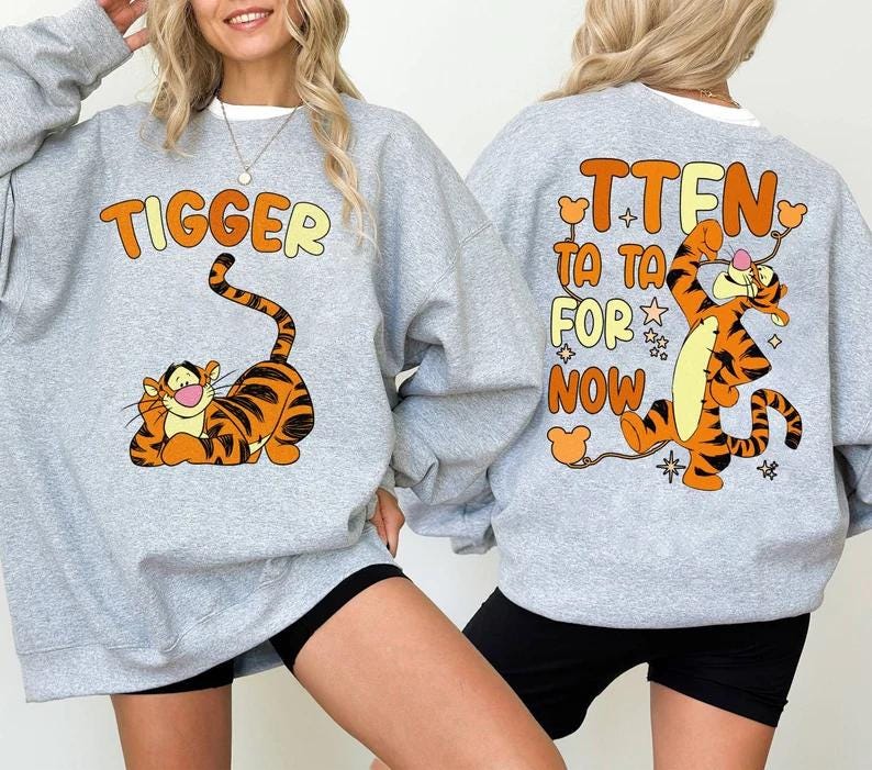Disney Tigger 2 Side Shirt, Winnie the Pooh Tigger Shirt,Tigger Family Shirt,Pooh Friends Matching Shirt,Winnie The Pooh Tigger Birthday Tee