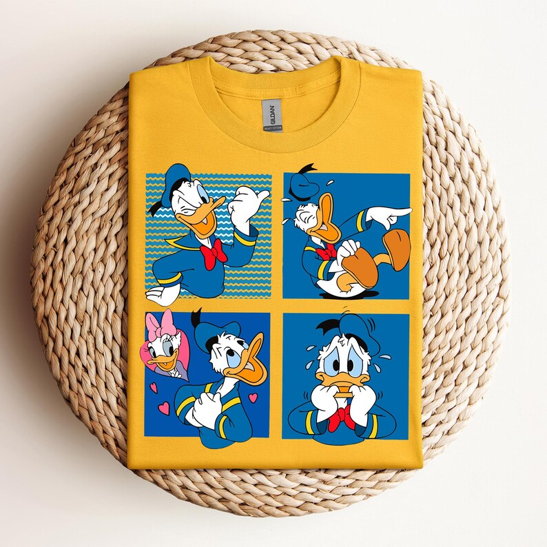 Moods of Donald Sweatshirt, Donald Duck T-Shirt, Disney Donald Tee, Donald's Moods Hoodie, Funny Donald Duck T-Shirt, Mickey and Friends Tee