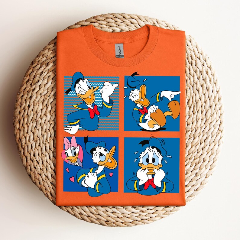 Moods of Donald Sweatshirt, Donald Duck T-Shirt, Disney Donald Tee, Donald's Moods Hoodie, Funny Donald Duck T-Shirt, Mickey and Friends Tee