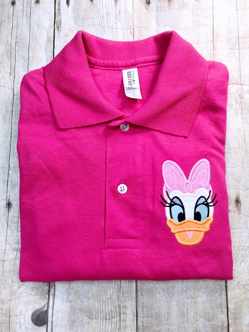 Donald or Daisy Embroidered Polo