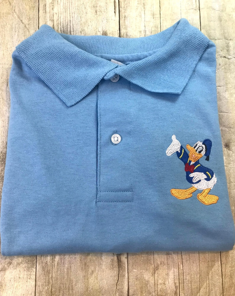 Donald Duck Embroidered Polo