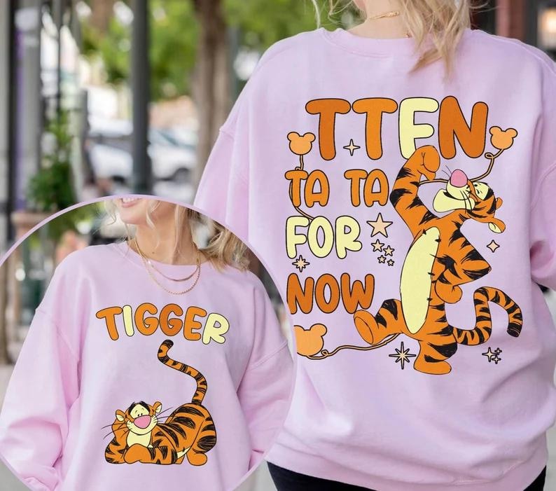 Disney Tigger 2 Side Shirt, Winnie the Pooh Tigger Shirt,Tigger Family Shirt,Pooh Friends Matching Shirt,Winnie The Pooh Tigger Birthday Tee