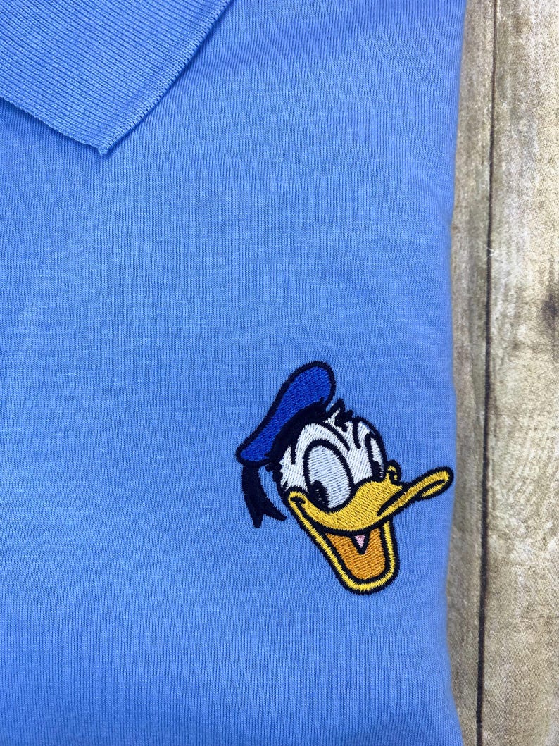 Happy Donald Duck Embroidered Polo