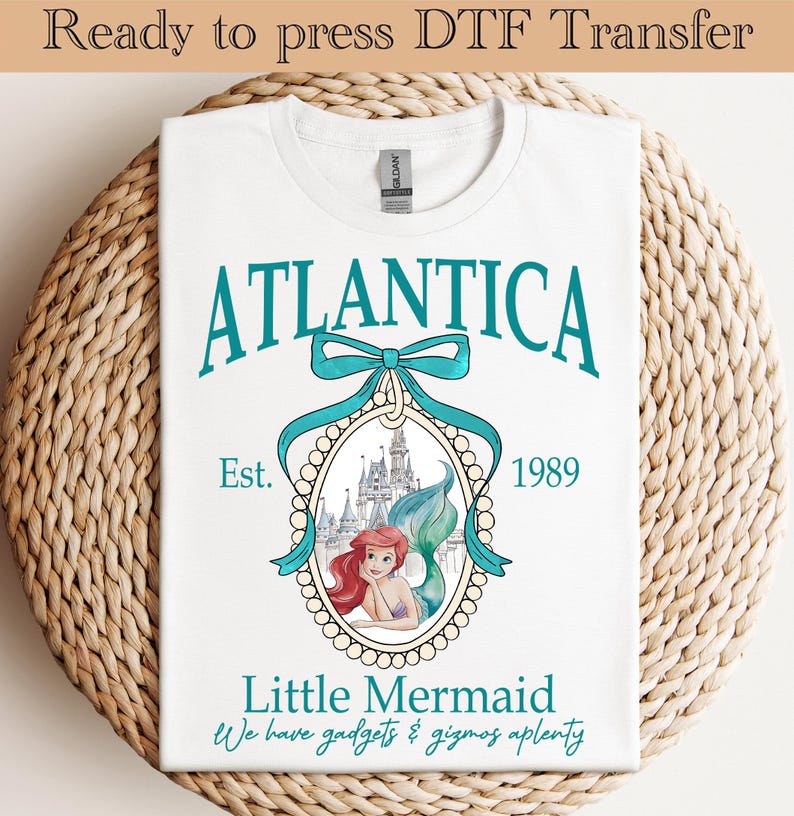 The Little Mermaid Atlantica DTF Transfer,Little Ariel product image 1