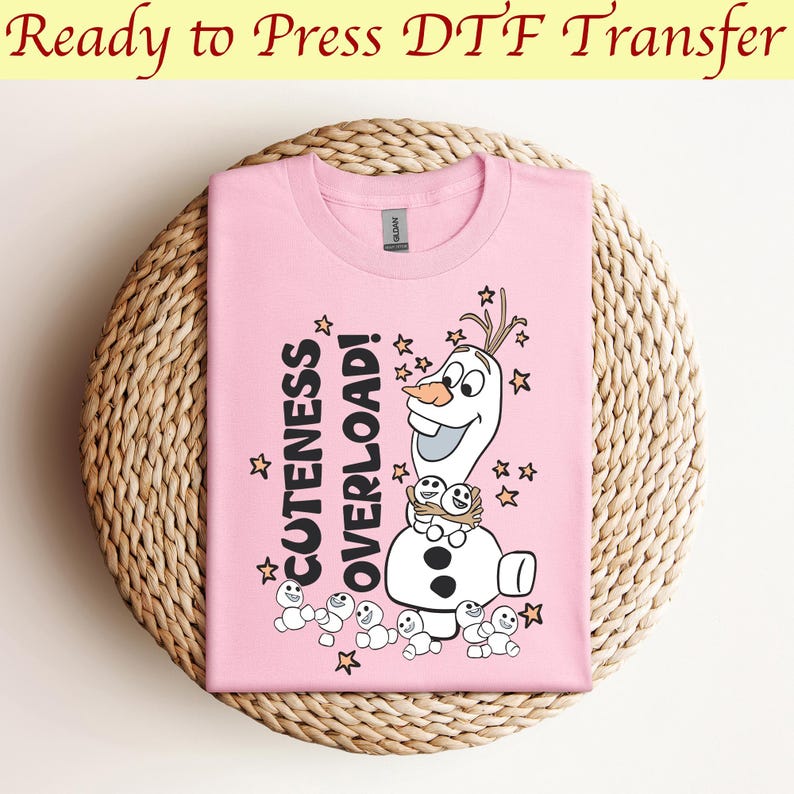 Cuteness Overload Olaf Dtf, Frozen Dtf, Disney Olaf Dtf, Elsa Dtf, Frozen Olaf Dtf, Disney Princess Dtf, Disneyland Dtf,Ready to press