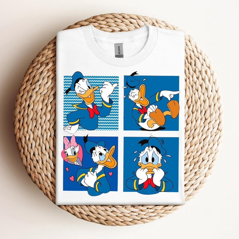 Moods of Donald Sweatshirt, Donald Duck T-Shirt, Disney Donald Tee, Donald's Moods Hoodie, Funny Donald Duck T-Shirt, Mickey and Friends Tee