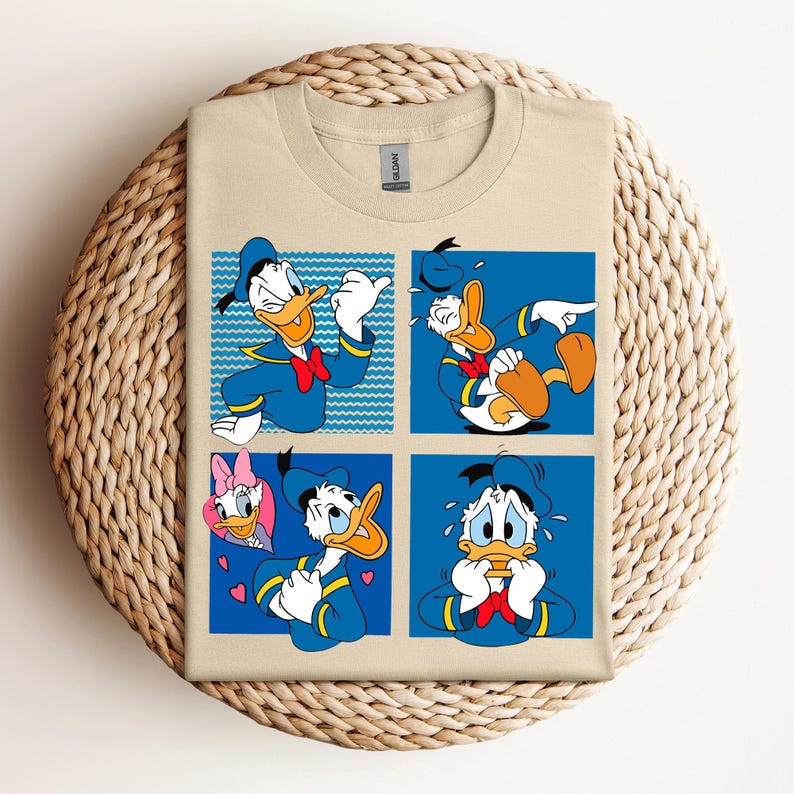 Moods of Donald Sweatshirt, Donald Duck T-Shirt, Disney Donald Tee, Donald's Moods Hoodie, Funny Donald Duck T-Shirt, Mickey and Friends Tee