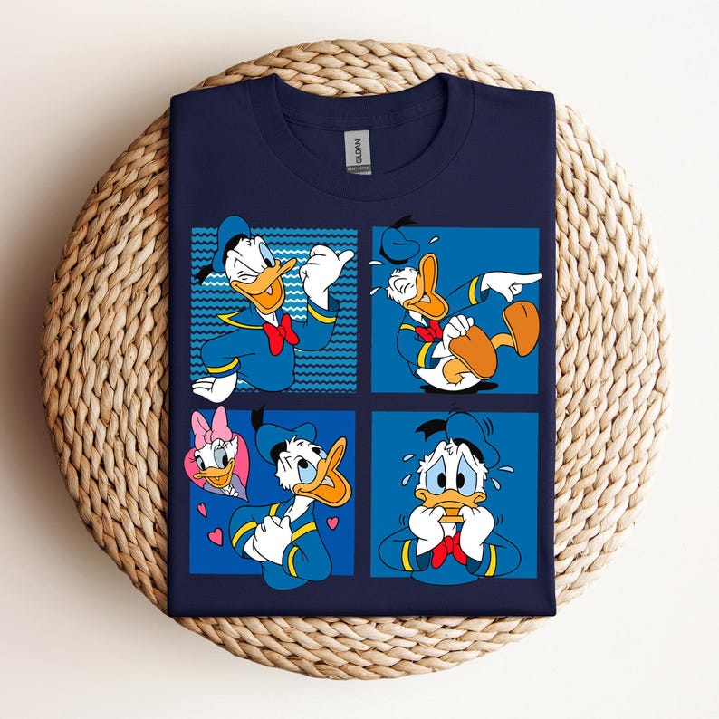 Moods of Donald Sweatshirt, Donald Duck T-Shirt, Disney Donald Tee, Donald's Moods Hoodie, Funny Donald Duck T-Shirt, Mickey and Friends Tee