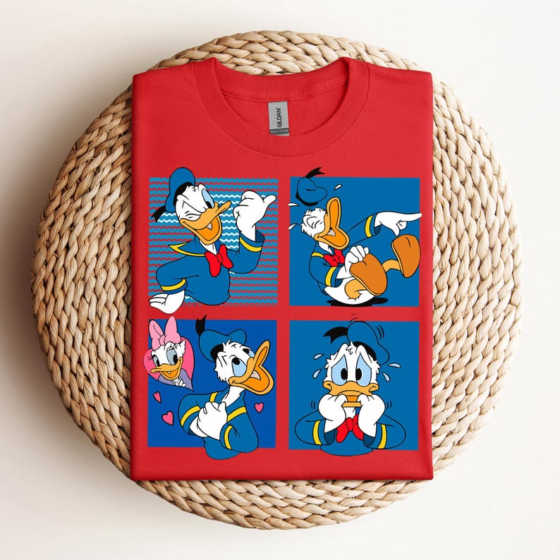 Moods of Donald Sweatshirt, Donald Duck T-Shirt, Disney Donald Tee, Donald's Moods Hoodie, Funny Donald Duck T-Shirt, Mickey and Friends Tee