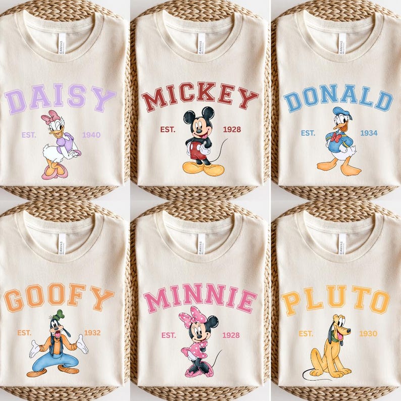 Retro Disney All Characters Shirt, Vintage Mickey and Friends Shirt, Disney Family Trip Shirt, Walt Disney World Shirt,Disney Vacation Shirt