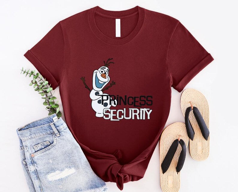 Princess Security Olaf Shirt, Disney Frozen Shirt, Frozen Friends Shirt, Disney Frozen Olaf Shirt,Disney Princess Shirt, Frozen Elsa Shirt