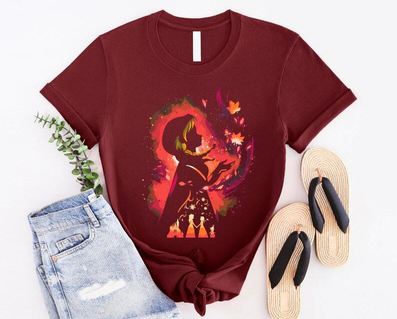 Disney Frozen Anna Silhouette Shirt, Disney Frozen Shirt, Frozen Friends Shirt,Disney Frozen Anna Shirt, Disney Frozen Olaf Shirt