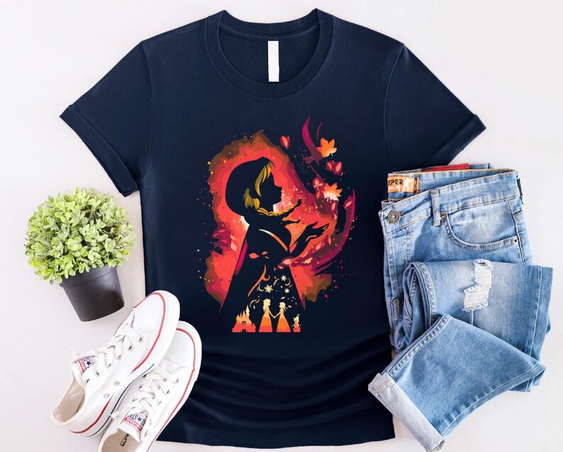 Disney Frozen Anna Silhouette Shirt, Disney Frozen Shirt, Frozen Friends Shirt,Disney Frozen Anna Shirt, Disney Frozen Olaf Shirt