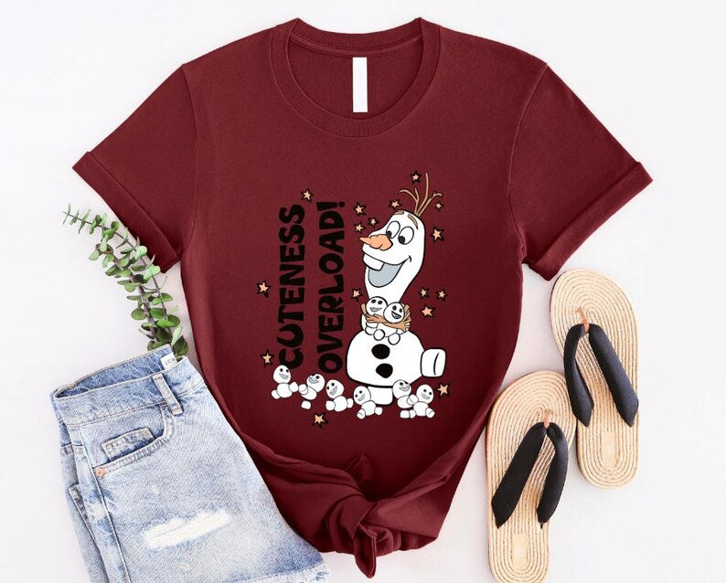 Cuteness Overload Olaf Shirt, Disney Frozen Shirt, Frozen Friends Shirt, Disney Frozen Olaf Shirt,Disney Princess Shirt, Frozen Elsa Shirt