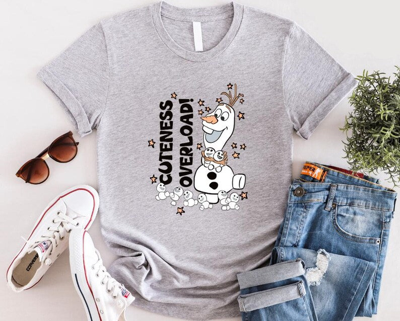 Cuteness Overload Olaf Shirt, Disney Frozen Shirt, Frozen Friends Shirt, Disney Frozen Olaf Shirt,Disney Princess Shirt, Frozen Elsa Shirt