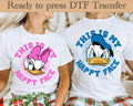 This Is My Happy Face DTF,Donald And Daisy Heat Transfer,Disneyworld DTF Transfer,Disneyland Ready to Press,Mickey DTF Transfers,Disney Gift