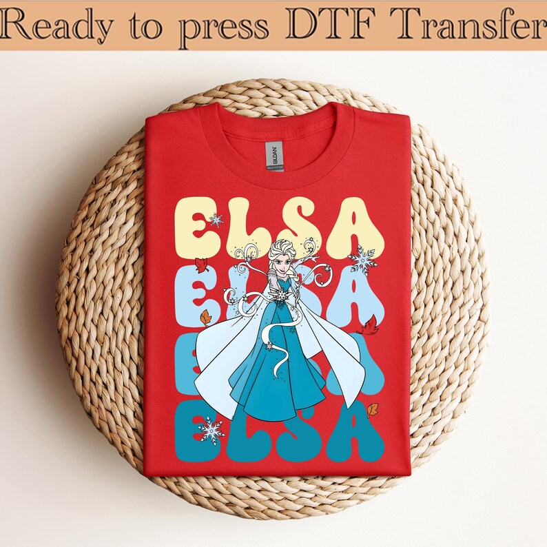 Disney Frozen Elsa Portrait DTF, Elsa Anna Olaf Kristoff DTF, Disney Frozen DTF, Disney Frozen Elsa Dtf, Disney Frozen Friends Dtf