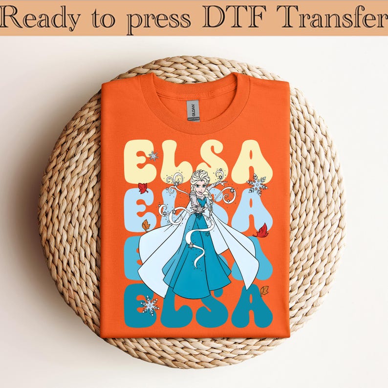 Disney Frozen Elsa Portrait DTF, Elsa Anna Olaf Kristoff DTF, Disney Frozen DTF, Disney Frozen Elsa Dtf, Disney Frozen Friends Dtf