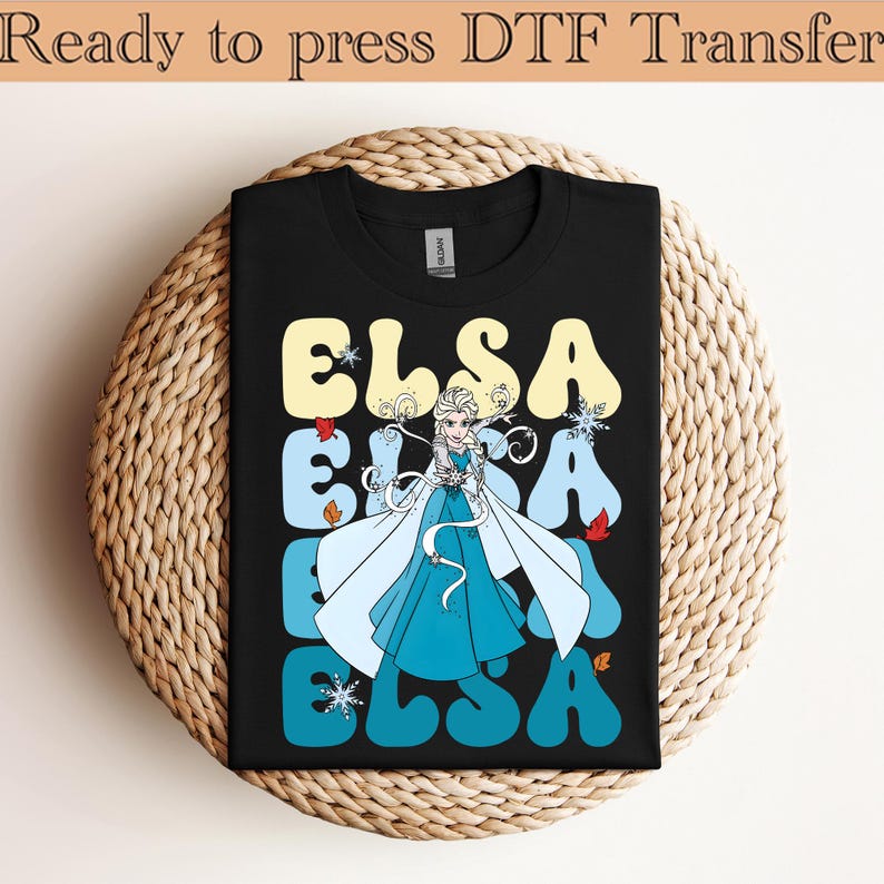 Disney Frozen Elsa Portrait DTF, Elsa Anna Olaf Kristoff DTF, Disney Frozen DTF, Disney Frozen Elsa Dtf, Disney Frozen Friends Dtf