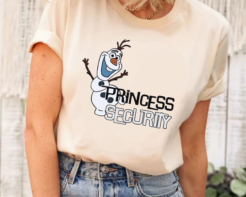 Princess Security Olaf Shirt, Disney Frozen Shirt, Frozen Friends Shirt, Disney Frozen Olaf Shirt,Disney Princess Shirt, Frozen Elsa Shirt