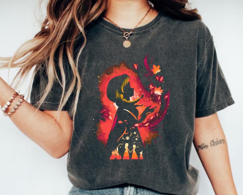 Disney Frozen Anna Silhouette Shirt, Disney Frozen Shirt, Frozen Friends Shirt,Disney Frozen Anna Shirt, Disney Frozen Olaf Shirt