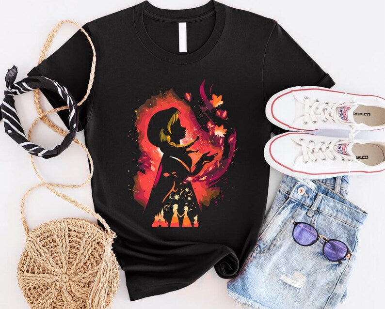 Disney Frozen Anna Silhouette Shirt, Disney Frozen Shirt, Frozen Friends Shirt,Disney Frozen Anna Shirt, Disney Frozen Olaf Shirt