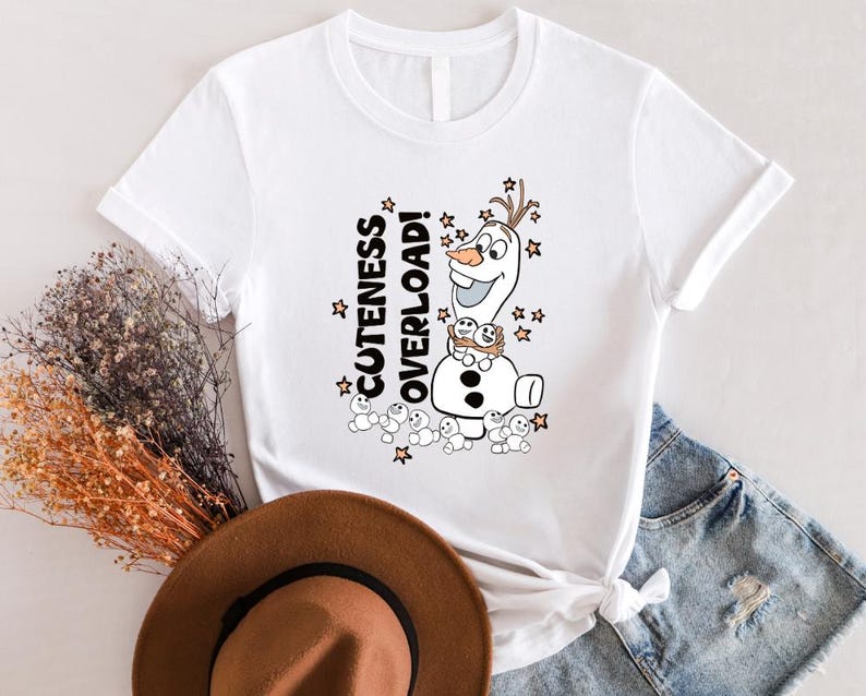 Cuteness Overload Olaf Shirt, Disney Frozen Shirt, Frozen Friends Shirt, Disney Frozen Olaf Shirt,Disney Princess Shirt, Frozen Elsa Shirt