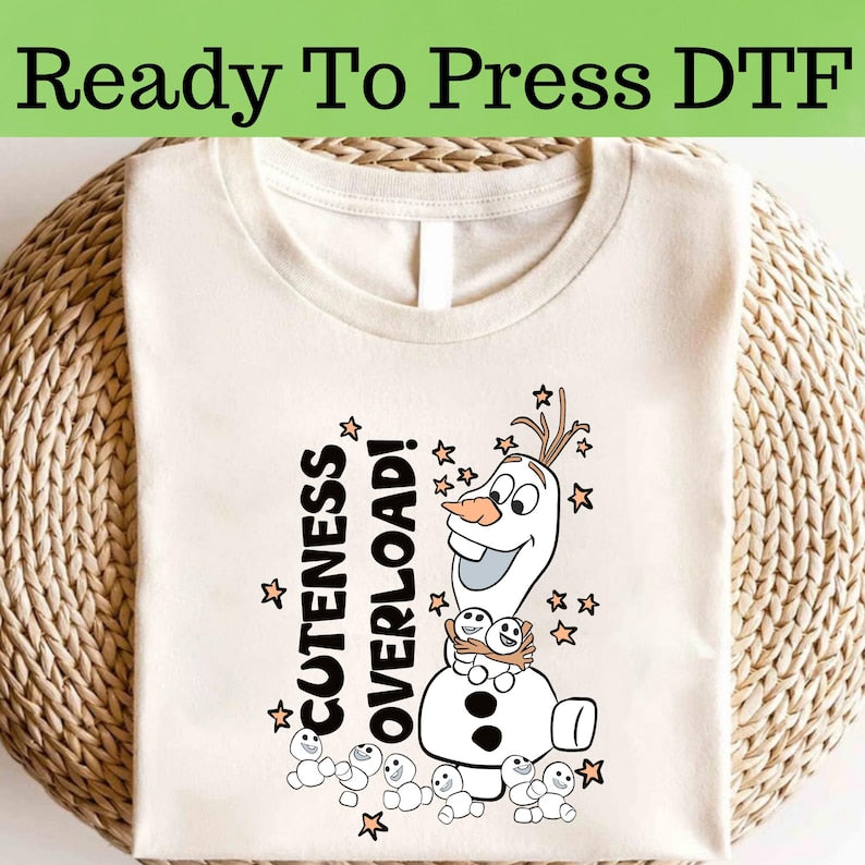 Disney Frozen Olaf DTF, Characters Transfer, Elsa And Anna product image 1