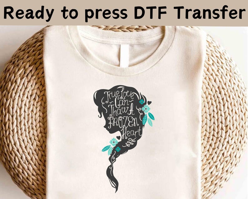 Disney Frozen Elsa Portrait DTF, Elsa Anna Olaf Kristoff DTF, Disney Frozen DTF, Disney Frozen Elsa Shirt, Disney Frozen Friends Shirt