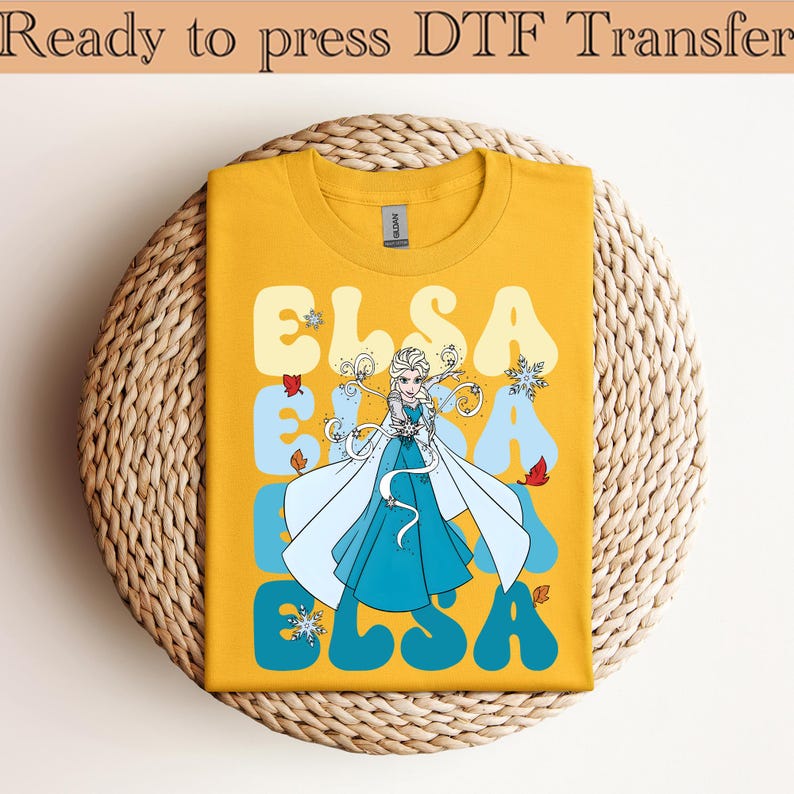 Disney Frozen Elsa Portrait DTF, Elsa Anna Olaf Kristoff DTF, Disney Frozen DTF, Disney Frozen Elsa Dtf, Disney Frozen Friends Dtf